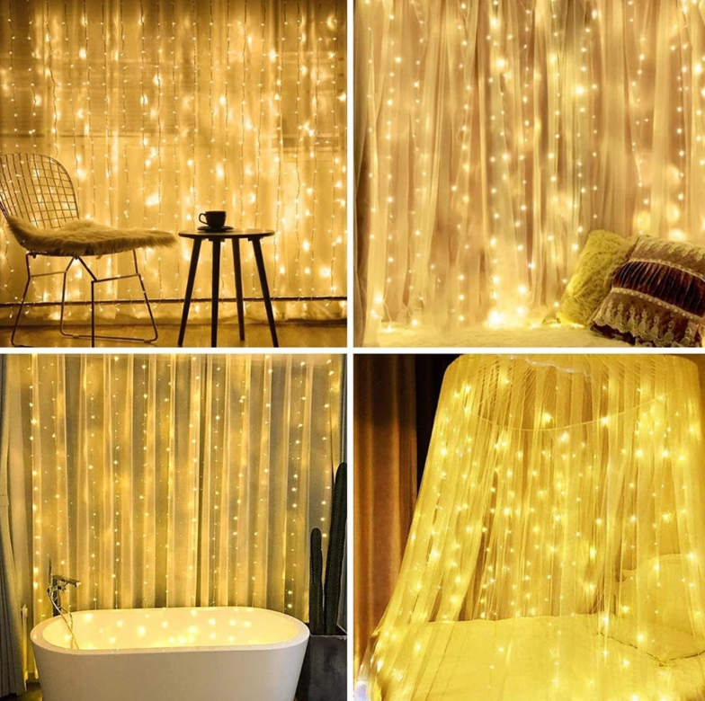 Home Decor Light Curtain String Lights 10x10