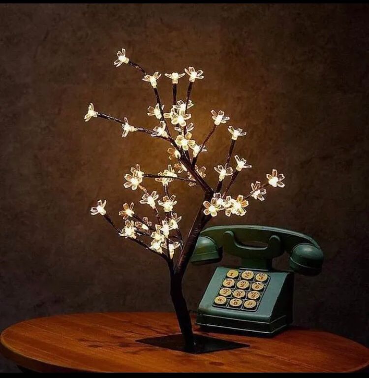 24 Led Cherry Blossom Table Lamp