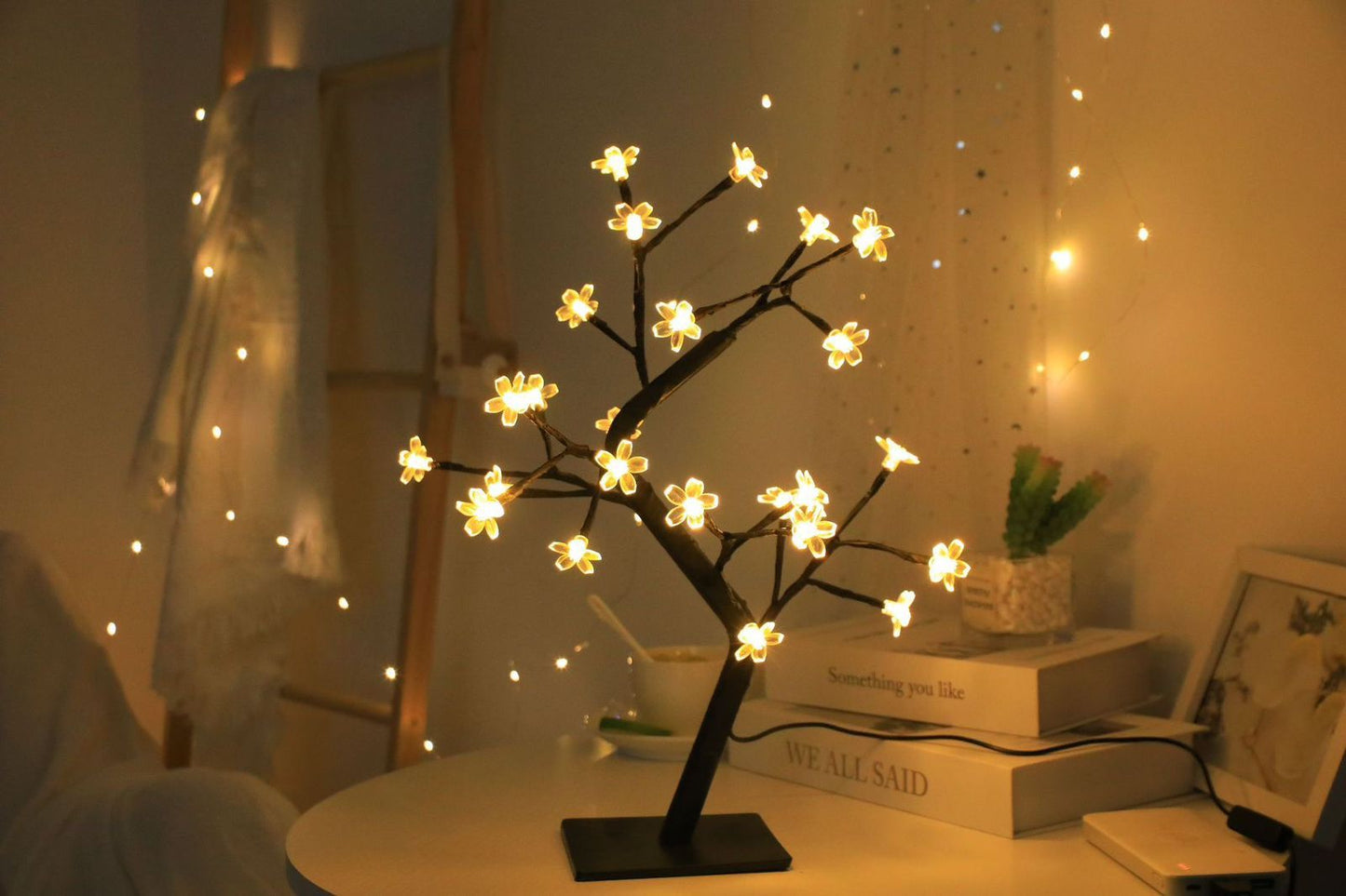 24 Led Cherry Blossom Table Lamp